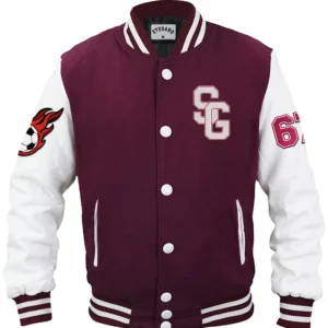 Reece Stegaro Soccer Maroon Varsity Jacket