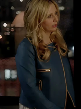 Ringer S01 Sarah Michelle Gellar Blue Leather Jacket