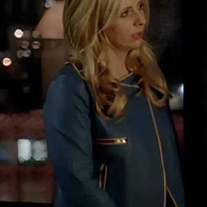 Ringer S01 Sarah Michelle Gellar Blue Leather Jacket