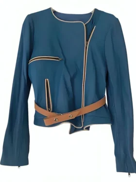 Ringer S01 Sarah Michelle Gellar Blue Leather Jacket For Sale