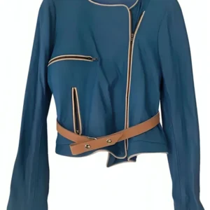 Ringer S01 Sarah Michelle Gellar Blue Leather Jacket For Sale