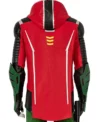 Robin Gotham Knights Leather Jacket Back