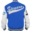 Romy Stegaro Baseball Blue Varsity Jacket Back