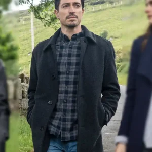 Sam Larkin Mayfair Witches Black Wool Coat Front