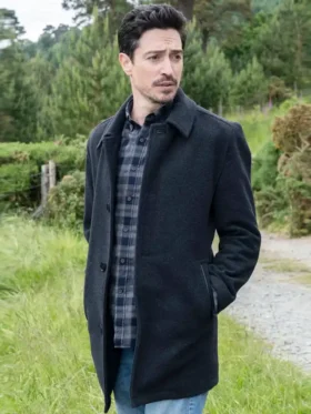 Sam Larkin Mayfair Witches Black Wool Coat Front