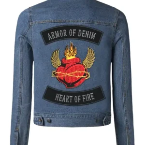 Sanela Blue Stegaro Heart Of Fire Jacket Back