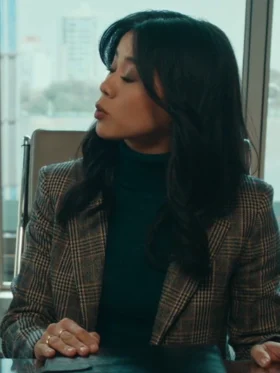 Sarah Franklin Matlock S01 Plaid Blazer