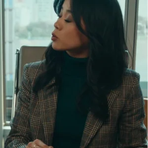 Sarah Franklin Matlock S01 Plaid Blazer