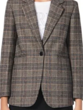 Sarah Franklin Matlock S01 Plaid Blazer For Sale