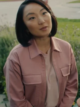 Sarah Weber No Good Deed Pink Jacket