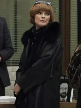 Say Nothing Older Dolours Price Shearling Leather Coat For Sale