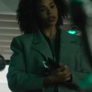 Sheryll Barnes FBI Most Wanted Grey Cropped Jacket