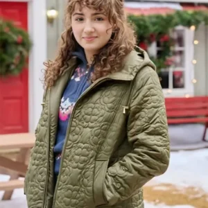 Shop A Dance in the Snow Jenny Green Puffer Jacket