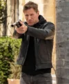 Shop Aaron Eckhart Classified Black Leather Jacket