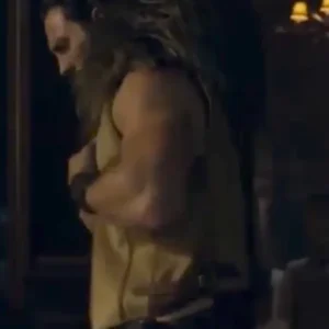 Shop Aaron Taylor Johnson Kraven the Hunter Brown Fur Vest