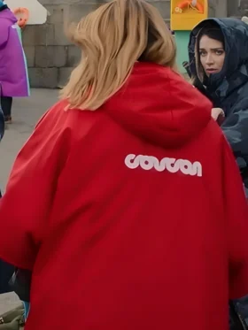 Shop Bad Sisters Season 02 Sharon Horgan Hooded Red Robe