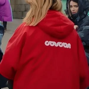 Shop Bad Sisters Season 02 Sharon Horgan Hooded Red Robe