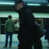 Shop Eddie Redmayne The Day of the Jackal Black Hooded Jacket
