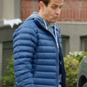 Shop Jack Cooper Jingle Bell Love Blue Puffer Quilted Jacket