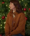 Shop Michelle Morgan Jingle Bell Love Brown Quilted Jacket
