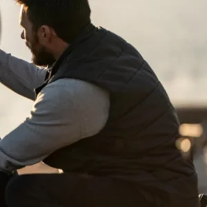 Shop Scott Eastwood Alarum Black Puffer Vest