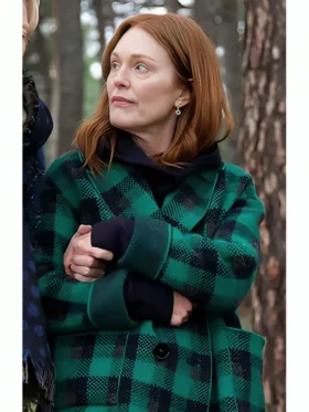Shop The Room Next Door Julianne Moore Checkered Jacket