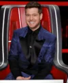 Shop The Voice S26 Michael Buble Semi Finals Eliminations Color Block Suit
