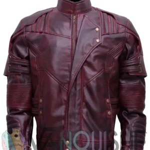 Star Lord Leather Jacket From Guardians Of The Galaxy 2 front