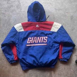 Starter Pro Line NFL New York Giants Hooded Jacket Back