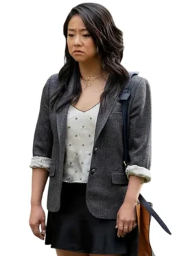 Stephanie Hsu Laid Grey Blazer