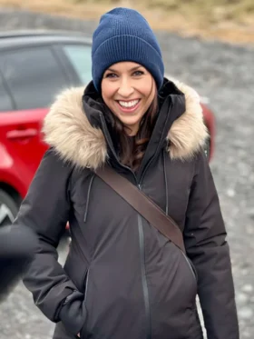 The Christmas Quest Stefanie Hooded Parka Jacket For Sale