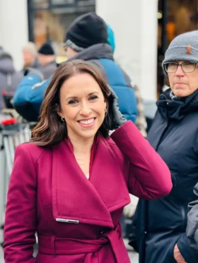 The Christmas Quest Stefanie Wool Coat