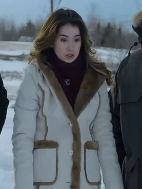 The Finnish Line Nichole Sakura White Hooded Coat