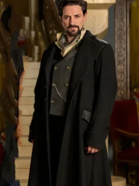 The Librarians The Next Chapter Callum McGowan Black Wool Coat