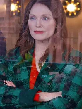The Room Next Door Julianne Moore Checkered Jacket