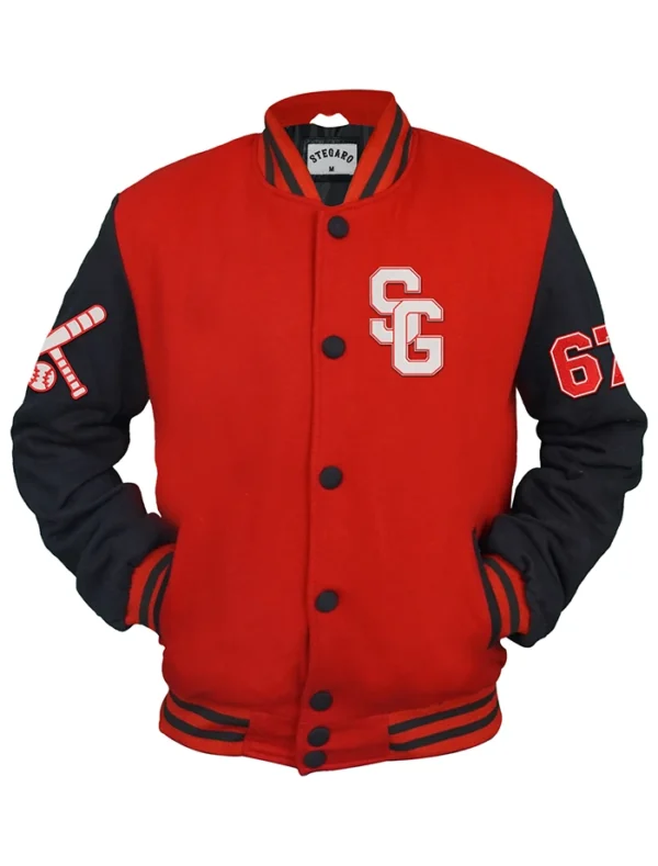 Theo Baseball Red Stegaro Varsity Jacket
