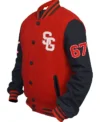 Theo Baseball Red Stegaro Varsity Jacket For Sale