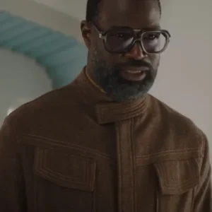 Tunde Adebimpe Star Wars Skeleton Crew Brown Jacket
