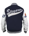 Winston Navy Blue American Football Stegaro Varsity Jacket Back