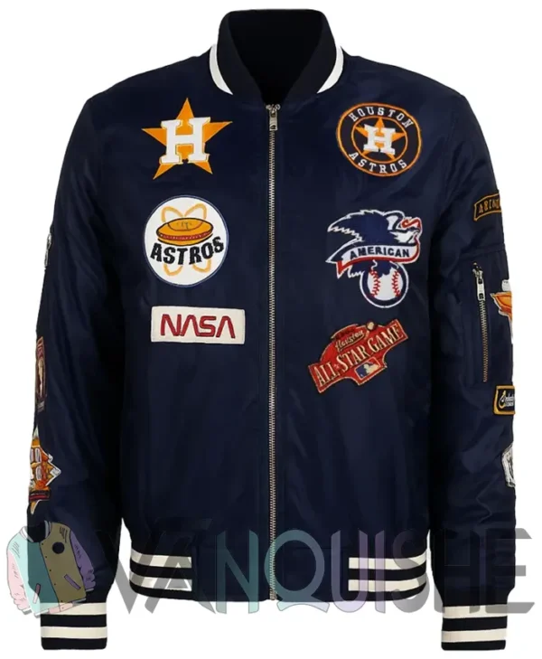 World Series Kate Upton Houston Astros Jacket front