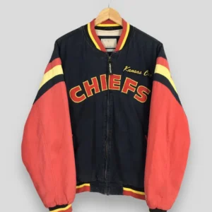 90s Vintage Kansas City Chiefs Football Varsity Jacket