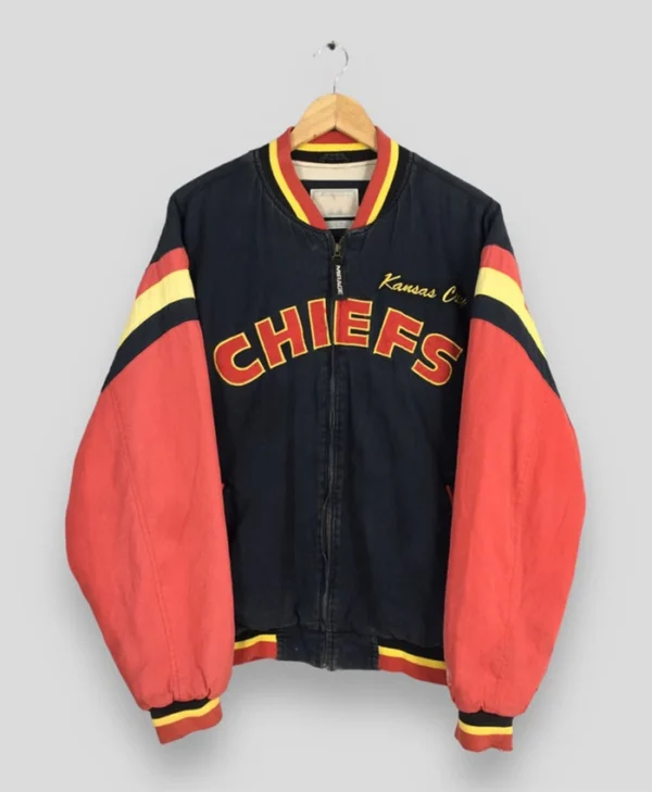90s Vintage Kansas City Chiefs Football Varsity Jacket