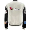 ARIZONA CARDINALS MENS WOOL letterman JACKET Back