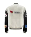 ARIZONA CARDINALS MENS WOOL letterman JACKET Back
