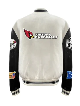 ARIZONA CARDINALS MENS WOOL letterman JACKET Back