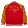 Acevedo San Francisco 49ers Faithful To The Bay Red And Gold Jacket Back