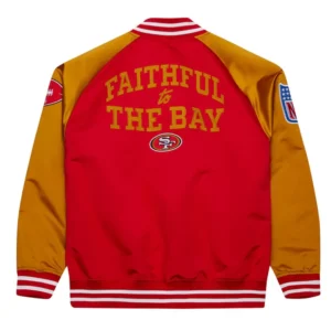 Acevedo San Francisco 49ers Faithful To The Bay Red And Gold Jacket Back