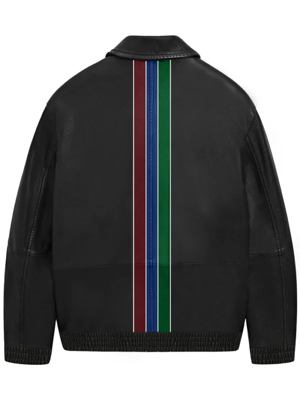 Acevedo Stegaro Leather Bomber Jacket Back