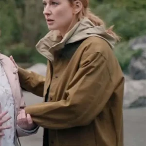 Alexandra Breckenridge Virgin River S06 Brown Cotton Jacket For Sale