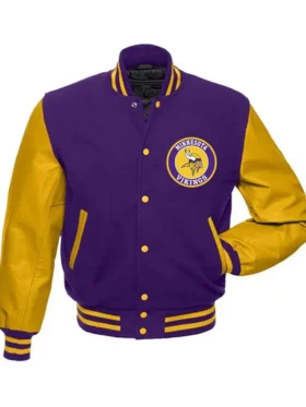 Alexandrine Minnesota Vikings Wool Purple Varsity Jacket